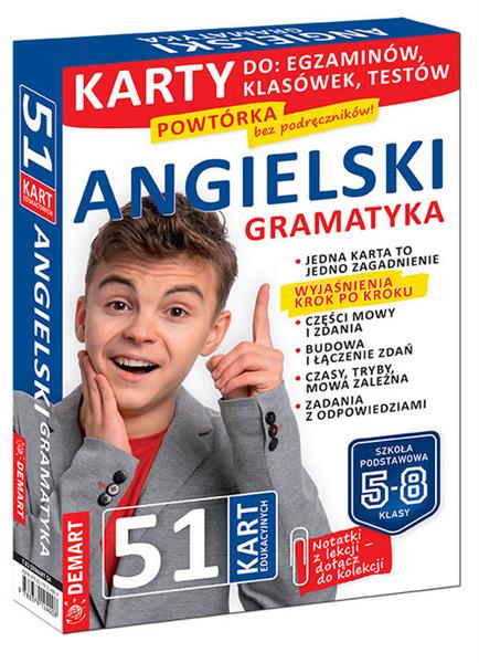 JĘZYK ANGIELSKI. GRAMATYKA. KARTY EDUKACYJNE. SZKO