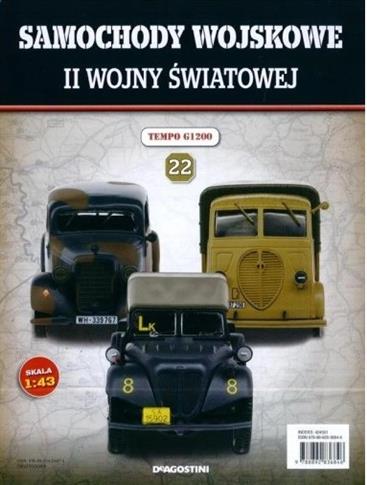 SAMOCHODY WOJSKOWE II WOJNY ŚW. 22 TEMPO G1200