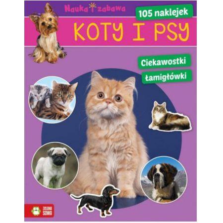 KOTY I PSY NAUKA I ZABAWA 105 NAKLEJEK