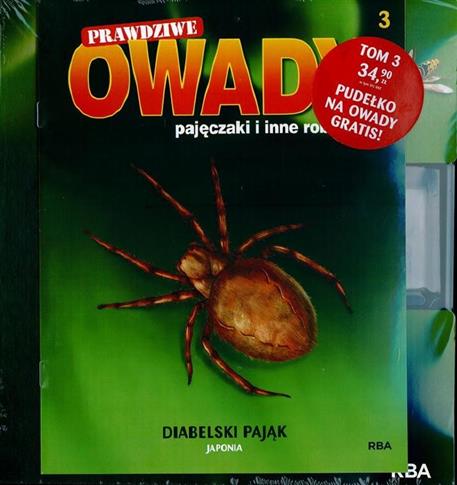 PRAWDZIWE OWADY, PAJĘCZAKI 3 DIABELSKI PAJĄK