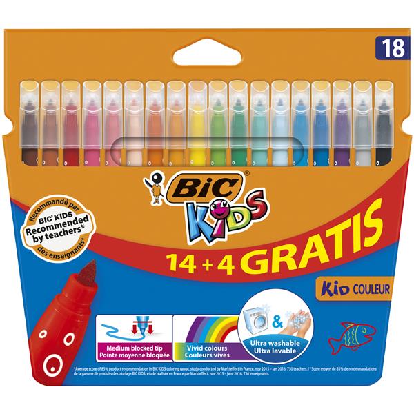 FLAMASTRY KID COULEUR 14+4 KOLORY BIC