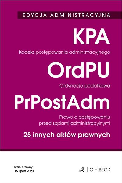 KODEKS POSTĘPOWANIA ADMINISTRACYJNEGO. ORDYNACJA P