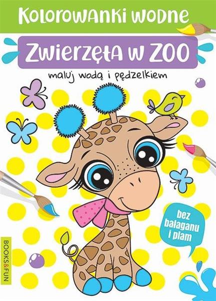 ZWIERZĘTA W ZOO. KOLOROWANKI WODNA