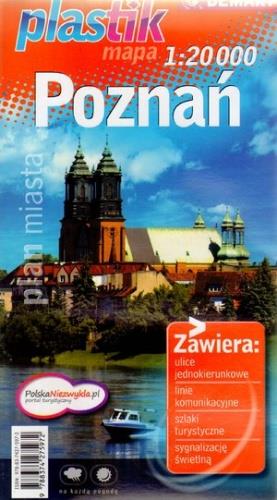 POZNAŃ. MAPA PLASTIK W SKALI 1:20 000