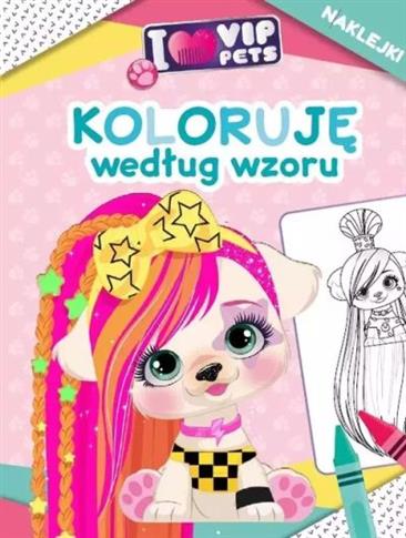 I love my VIP Pets. Koloruję według wzoru