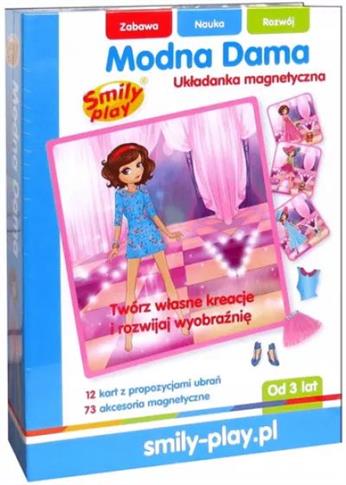 Smily Play, układanka Magnetyczna Modna Dama