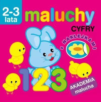 MALUCHY. CYFRY Z NAKLEJKAMI. AKADEMIA MALUCHA 2-3