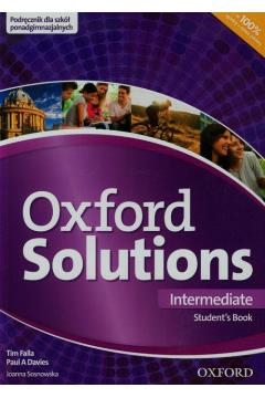 OXFORD SOLUTIONS. INTERMEDIATE. PODRĘCZNIK DLA SZK