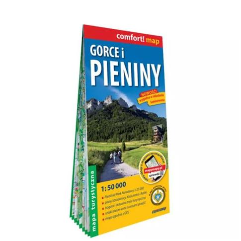 Gorce i Pieniny laminowana mapa turystyczna 1:50 0