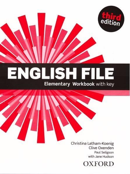 ENGLISH FILE. ELEMENTARY WORKBOOK WITH KEY, THIRD