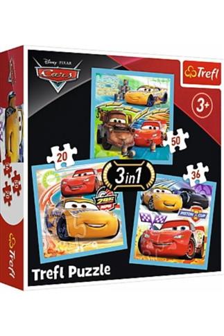 Puzzle 3w1 Przygotowania do wyścigu TREFL