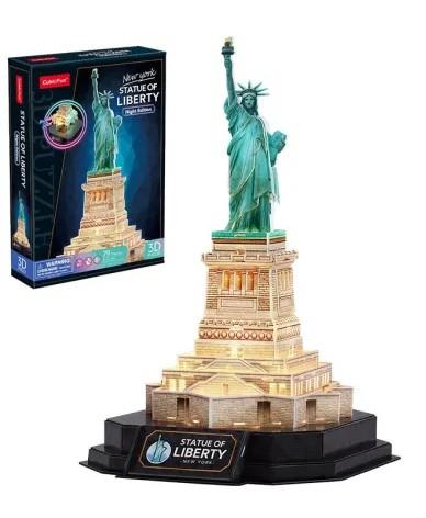 PUZZLE 3D STATUA WOLNOŚCI LED CUBIC FUN