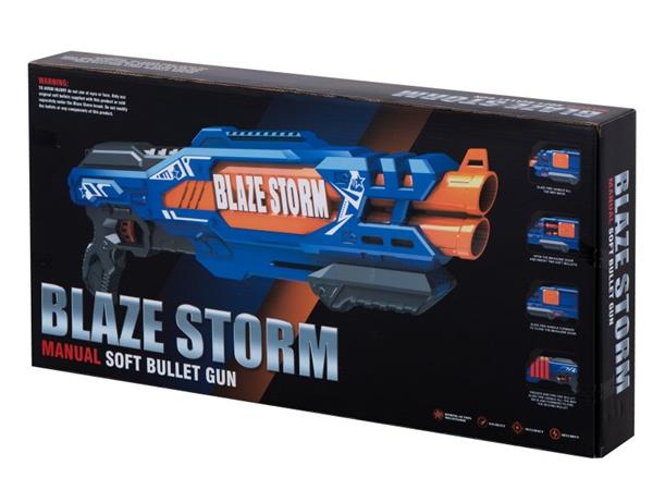 PISTOLET WYRZUTNIA BLAZE STORM + 20 STRZAŁEK 36CM