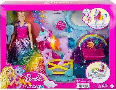 Mattel, Barbie, Lalka księżniczka i jednorożec