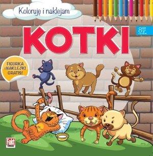 KOLORUJĘ I NAKLEJAM KOTKI