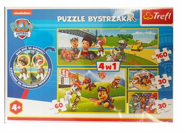 PUZZLE TREFL 30 + 30 + 60 + 160 - PSI PATROL 4W1