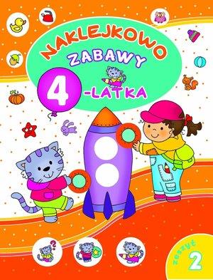 NAKLEJKOWO. ZABAWY 4-LATKA. ZESZYT 2