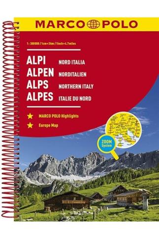 Atlas Alpy Włochy Północne 1:300 000 Marco Polo