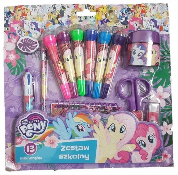 MY LITTLE PONY ZESTAW SZKOLNY 13 ELEMENTÓW