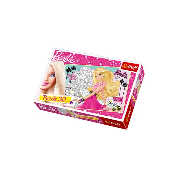 PUZZLE 30 ELEMENTÓW. BARBIE. KALIFORNIJSKI SEN