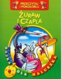 ŻURAW I CZAPLA. PRZECZYTAJ I POKOLORUJ. BAJKA DLA