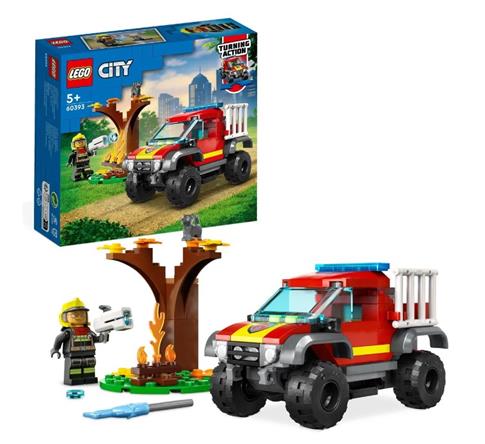 LEGO City, klocki, Wóz strażacki 4x4, misja