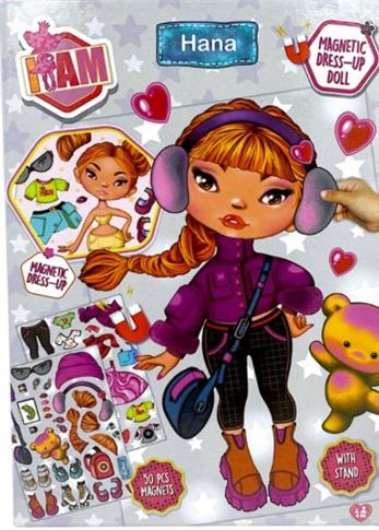 I AM HANA LALKA + MAGNETYCZNE UBRANKA 50 ELEMENTÓW