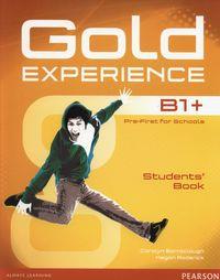 Gold Experience B1+. Students' Book + DVD