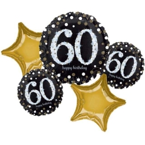 Balon foliowy, Urodziny 60, Sparkling Celebrations