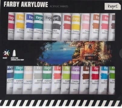 FARBY AKWARELOWE KAYET 24 TUBKI 18ML