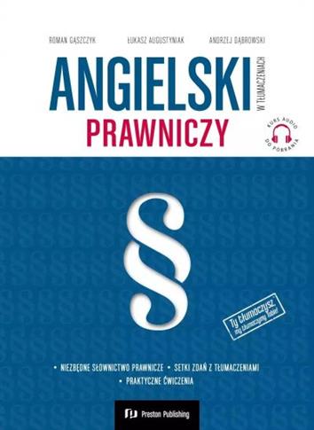 ANGIELSKI W TŁUMACZENIACH. PRAWNICZY + KURS AUDIO