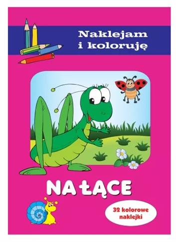 NA ŁĄCE. NAKLEJAM I KOLORUJĘ