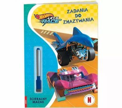 KSIĄŻECZKA HOT WHEELS. LET S RACE. ZADANIA DO ZMAZ