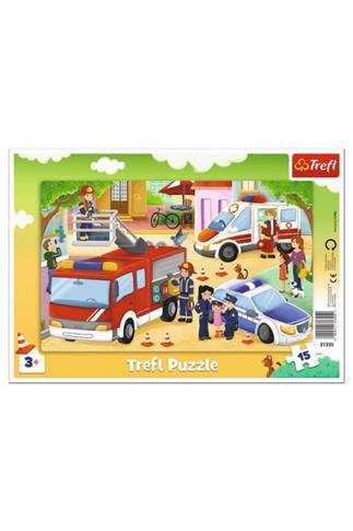 Trefl, puzzle, ramkowe, Pojazdy interwencyjne