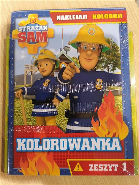 STRAŻAK SAM. KOLOROWANKA. ZESZYT 1