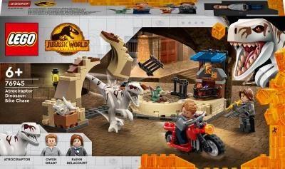 LEGO Jurassic World™ Atrociraptor: pościg na motoc