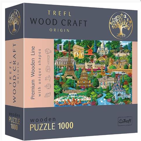 Trefl, Puzzle Wood Craft Francja – znane miejsca