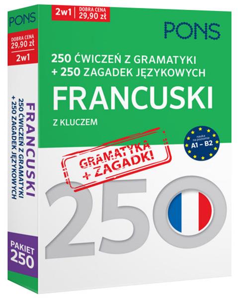 250 ĆWICZEŃ Z GRAMATYKI + 250 ZAGADEK JĘZYKOWYCH.