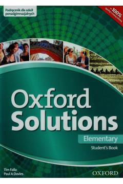 OXFORD SOLUTIONS. ELEMENTARY. PODRĘCZNIK