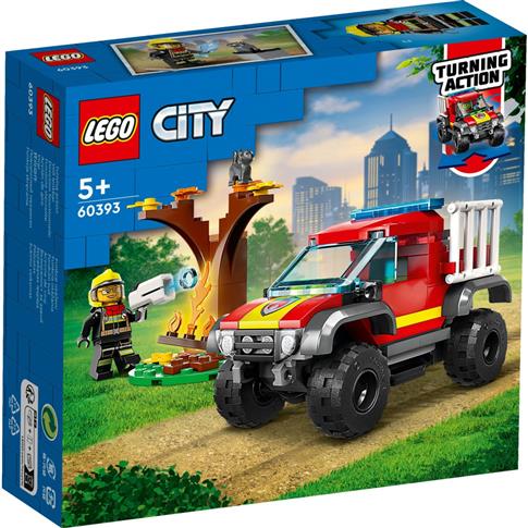 LEGO City, klocki, Wóz strażacki 4x4, misja ratunk