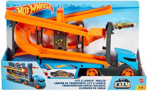 Hot Wheels, City, Transporter, Tory zjazdowe 2w1