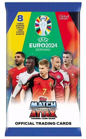 Euro 2024. Topps Cards, saszetka z kartami