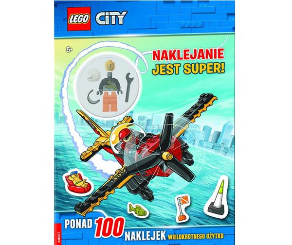 LEGO CITY NAKLEJANIE JEST SUPER + FIGURKA MECHANIK