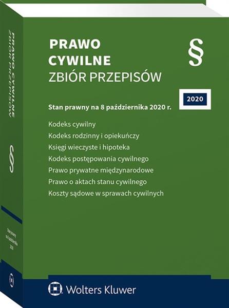 PRAWO CYWILNE, ZBIÓR PRZEPISÓW. STAN PRAWNY NA 8 P