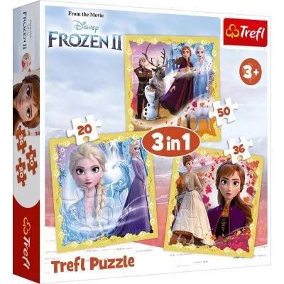 Trefl, puzzle, Disney, Kraina lodu, Moc Anny i Els