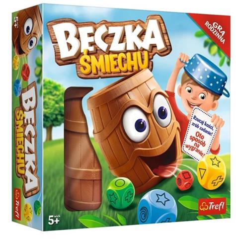 BECZKA ŚMIECHU GRA PLANSZOWA RODZINNA TREFL