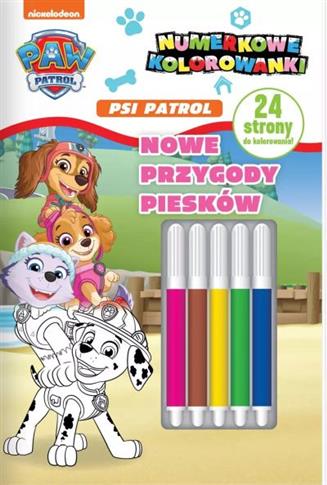 PSI PATROL. NUMERKOWE KOLOROWANKI. NOWE PRZYGODY