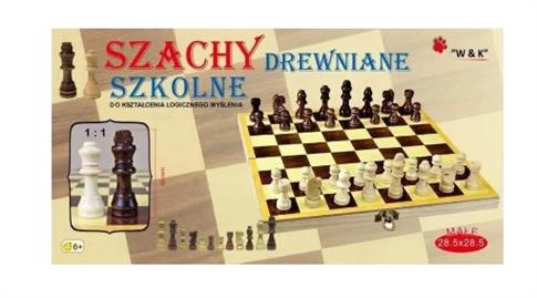 Szachy Drewniane gra planszowa W&K