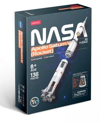 Puzzle 3D Cubic Fun Nasa Apollo Saturn V Rocket