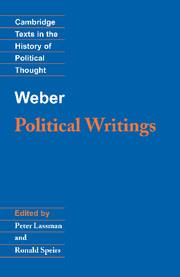 WEBER: POLITICAL WRITINGS